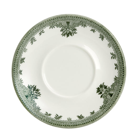 Green Asiatic Pheasants Espresso Saucer Seconds