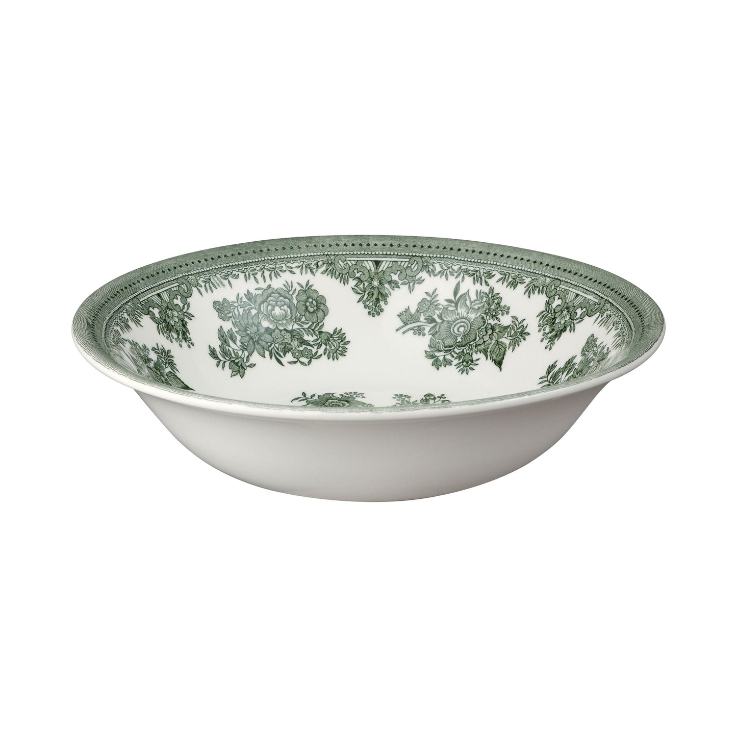 Green Asiatic Pheasants Pudding/Soup Bowl 20.5cm/8" Seconds