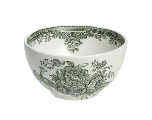 Green Asiatic Pheasants Sugar Bowl 9.5cm/4" Seconds