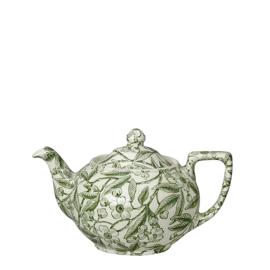 Green Prunus Small Teapot 3-4 cup 400ml/0.75pt