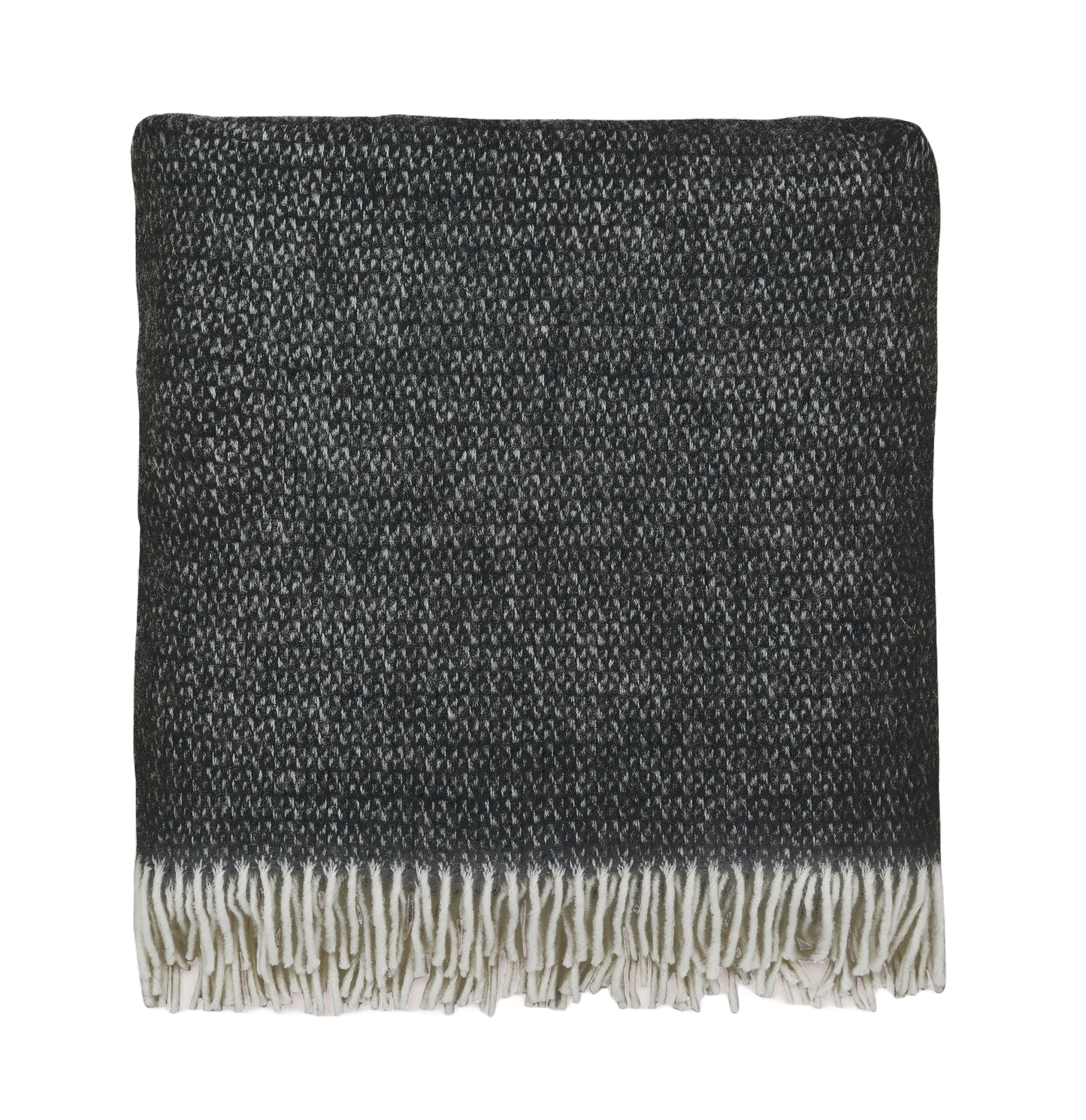 Bedeck x Burleigh Wool Throw 130cm x 170cm, Charcoal