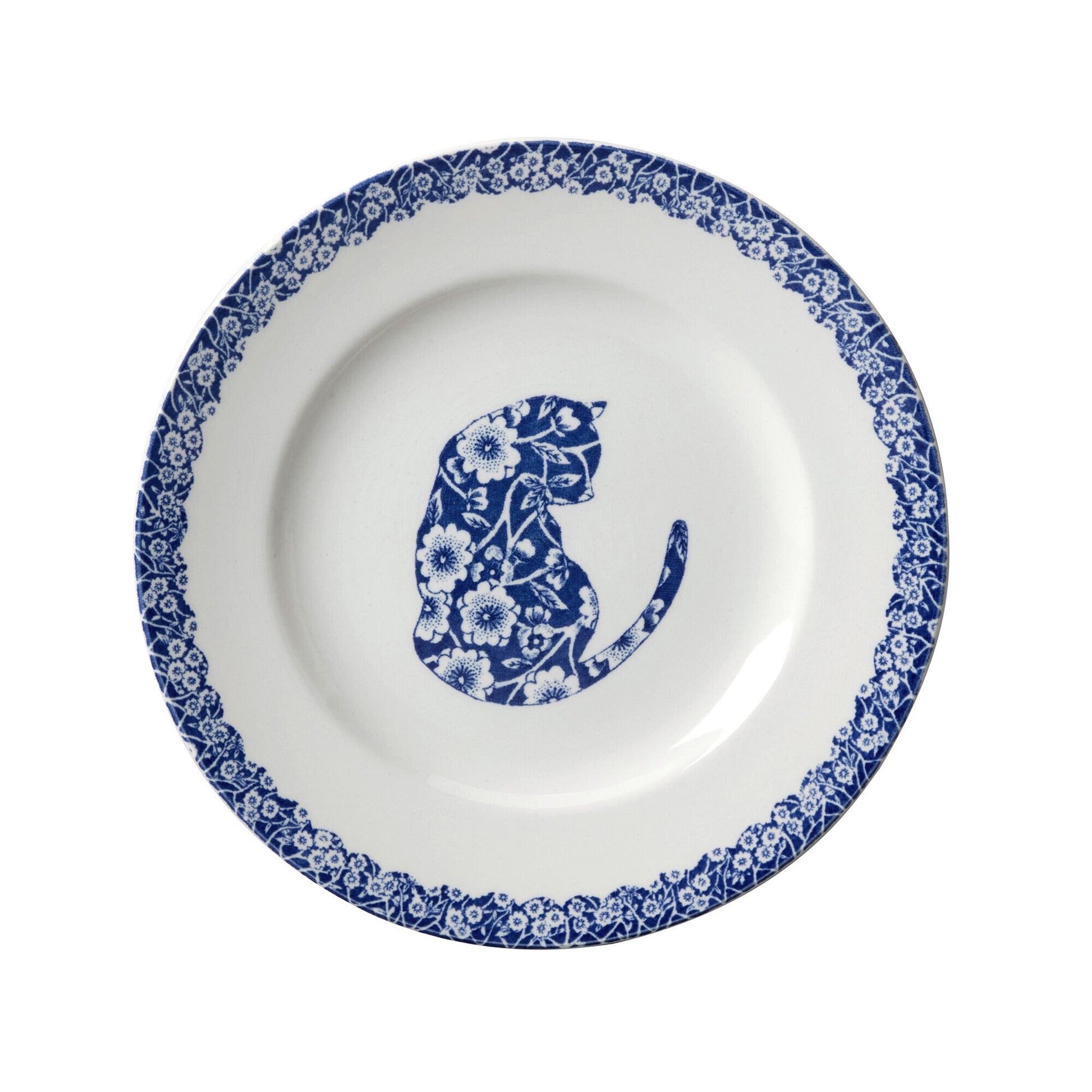 Blue Calico Cat 17.5cm Plate