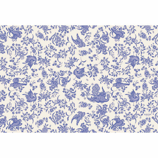 Burleigh x Hester & Cook Blue Regal Peacock Placemats, 24 pieces