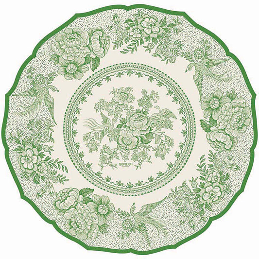 Burleigh x Hester & Cook Green Asiatic Pheasants Round Placemats (needs weight for online)