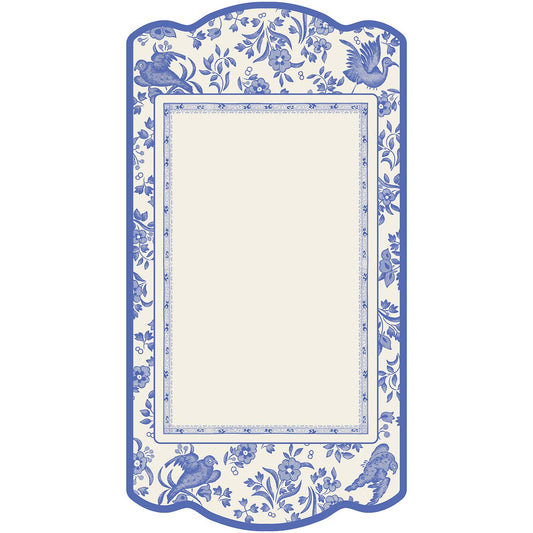 Burleigh x Hester & Cook Blue Regal Peacock Table Cards