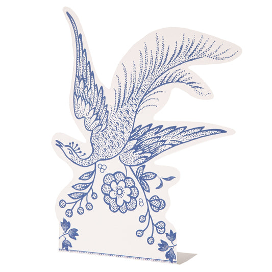 Burleigh x Hester & Cook Blue Asiatic Pheasants Place Cards