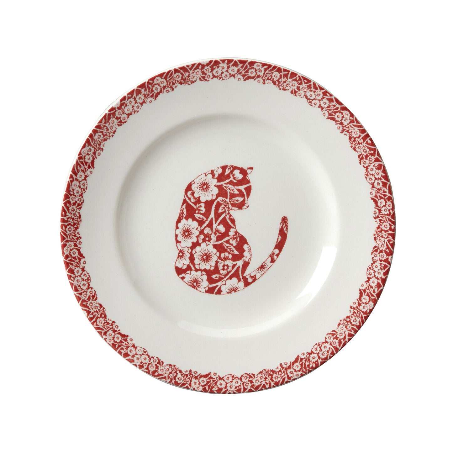 Red Calico Cat 17.5cm Plate Seconds