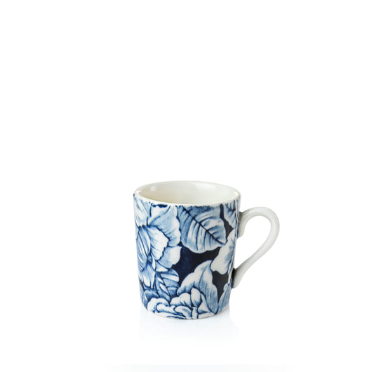 Ink Blue Hibiscus Espresso Cup 75ml Seconds