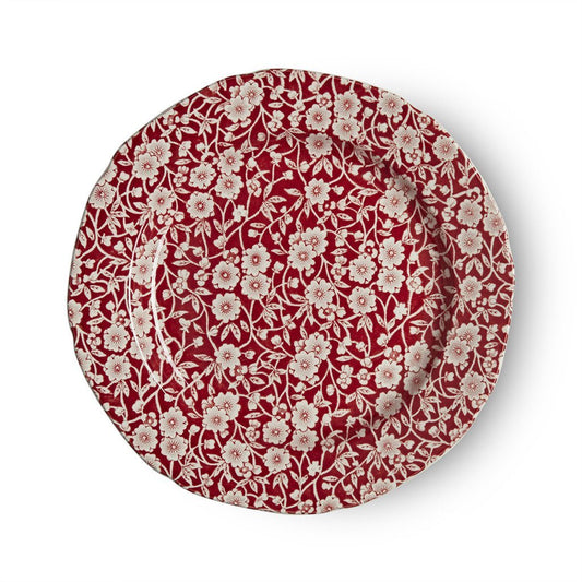 Plate - Red Calico Plate 21.5cm/8.5"