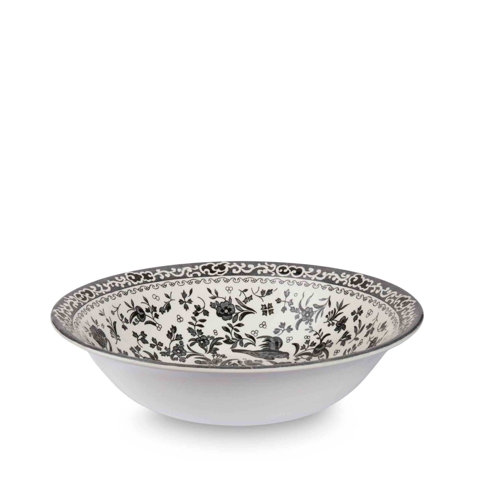 Pudding/Soup Bowl - Black Regal Peacock Pudding / Soup Bowl 20.5cm/8" Seconds